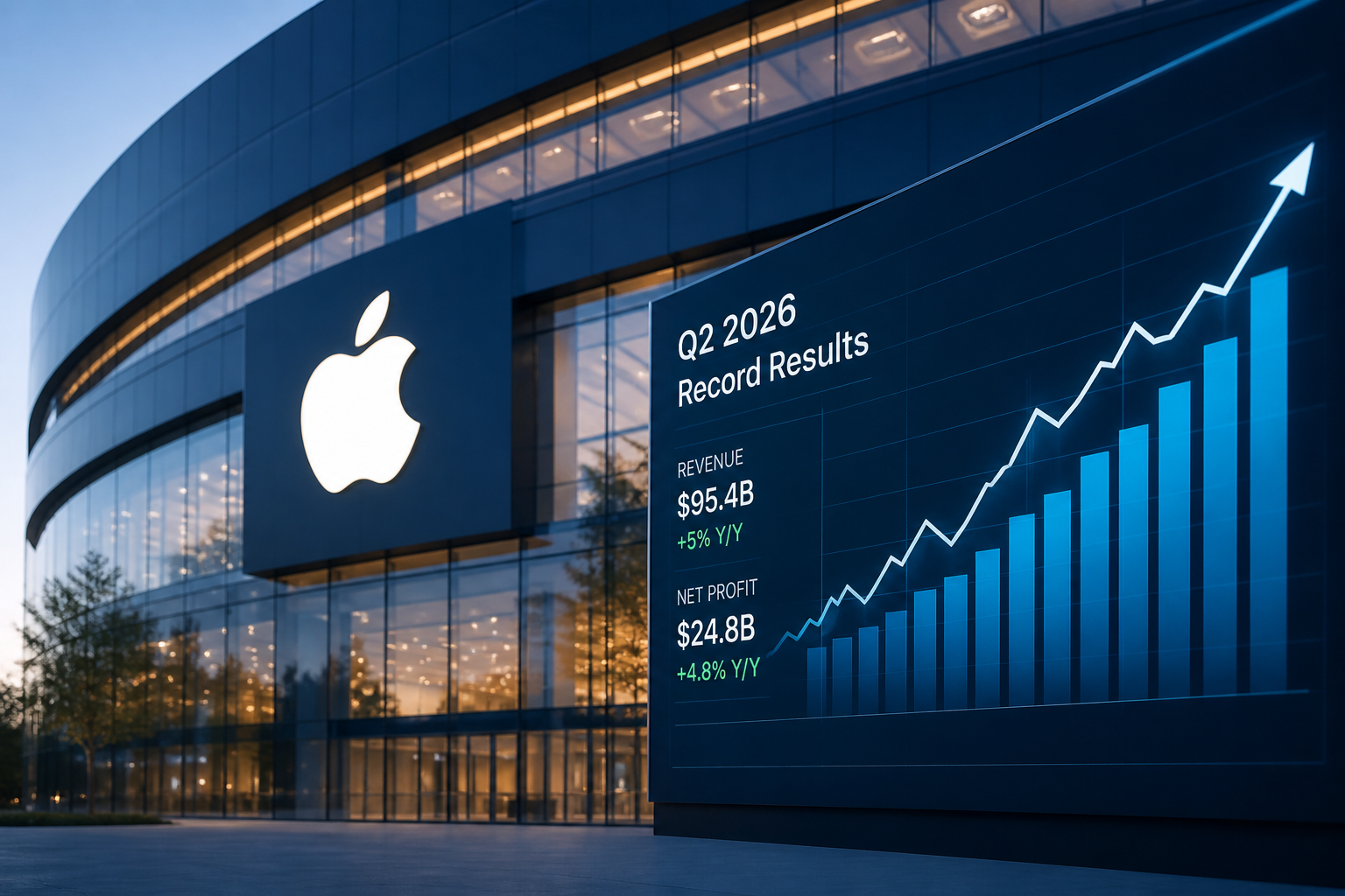 Apple annonce des résultats financiers record pour le deuxième trimestre 2026